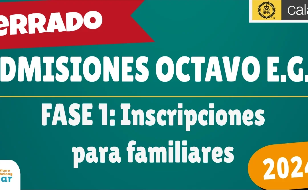 Admisión para Octavo EGB (Fase 1)