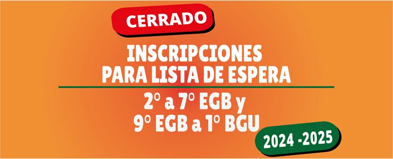 Inscripciones para lista de espera