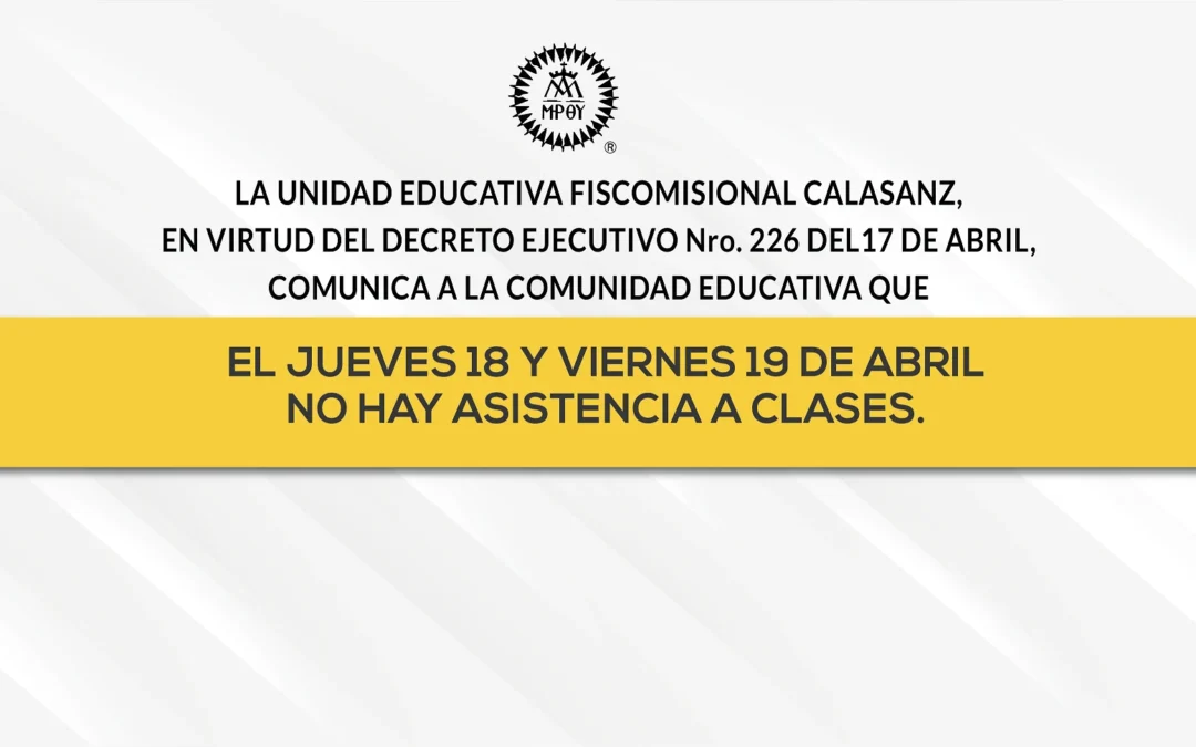 Comunicado sobre Suspensión de Clases